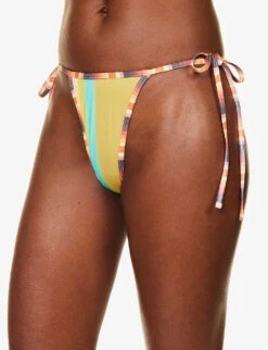 Jaded London Sunset Ombre Stretch-recycled-polyester Bikini Bottoms -Kurtgeiger Store R04197656 CONTRASTOMBREBINDING ALT02