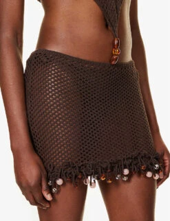 Jaded London Magma Crotchet Cotton-blend Mini Dress -Kurtgeiger Store R04197661 TANCROCHET ALT04