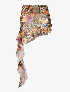 Jaded London Cindy Graphic-print Stretch-mesh Mini Skirt