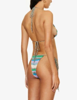 Jaded London Drift Striped Knitted Bikini Top -Kurtgeiger Store R04197669 KNITTEDSTRPE ALT02