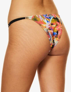 Jaded London Tropical Haze Graphic-print Bikini Bottoms -Kurtgeiger Store R04197673 ABSTRACTFLORALPRINT ALT03