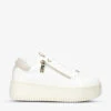 KG Kurt Geiger Leslie Side-zip Platform Faux-leather Low-top Trainers