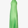 Sienna Halterneck Satin Midi Dress